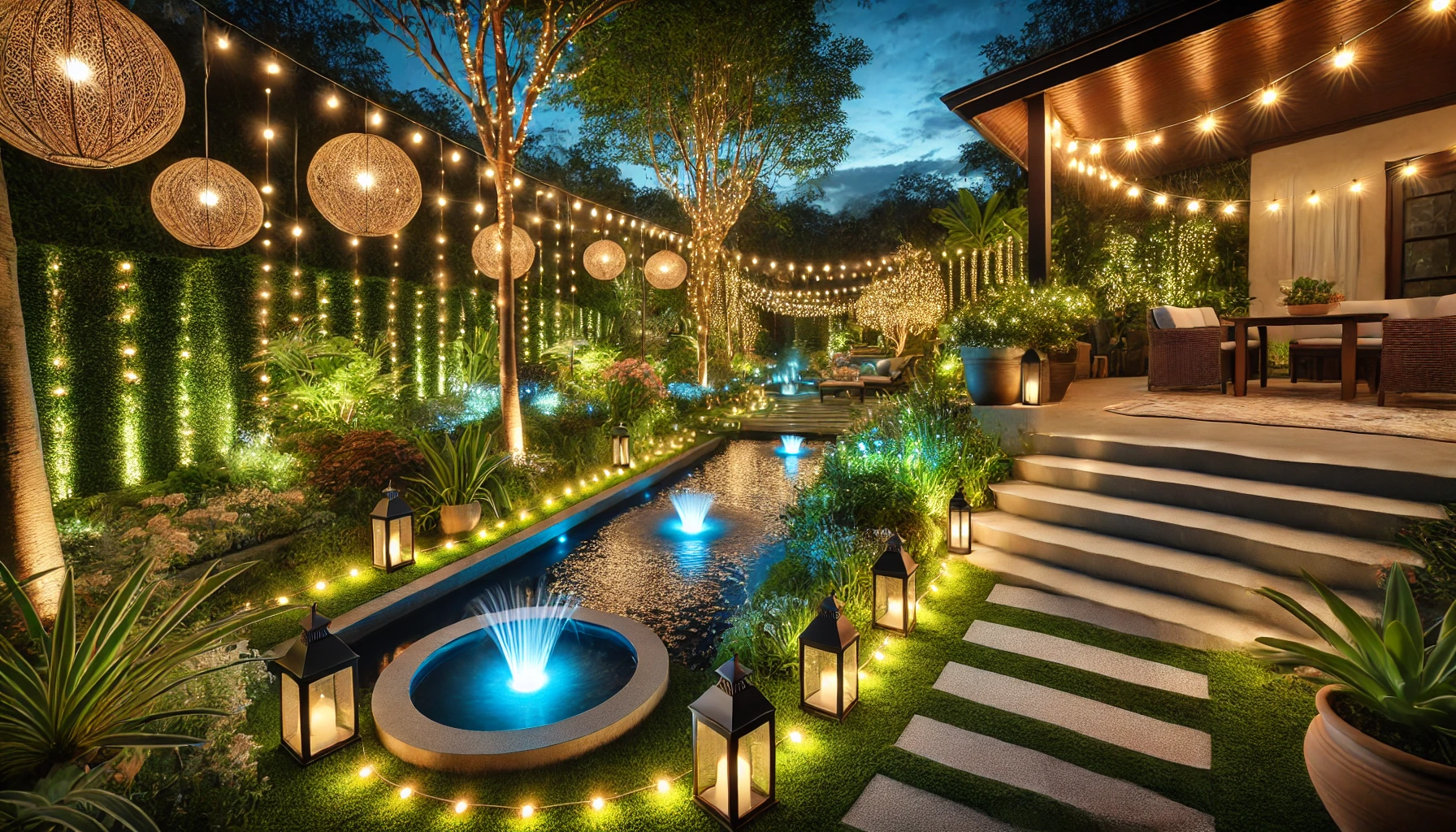 01 - Creative Garden Lights Ideas To Brighten Your Landscape Elegantly