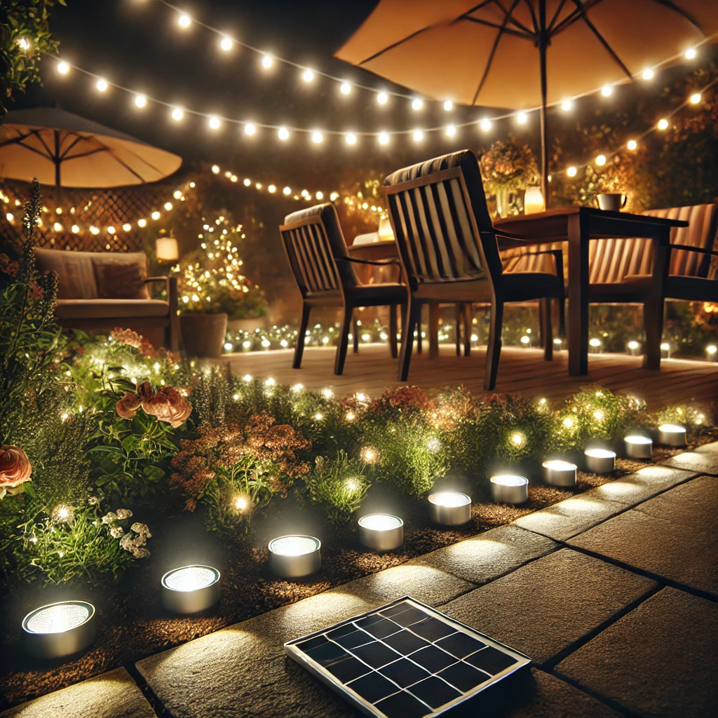 A Detailed Look at Under-Table Lighting in a Serene Garden Retreat - 03