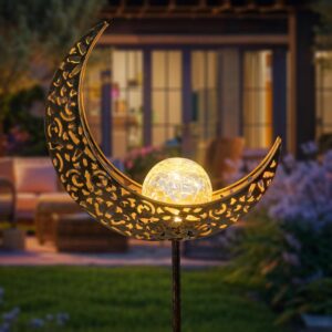 Durable Crackle Glass Lanterns for Pathways 1