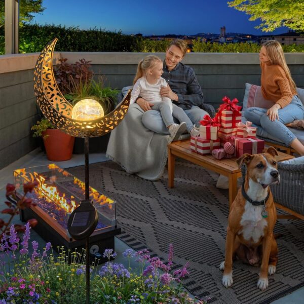 Durable Crackle Glass Lanterns for Pathways 2
