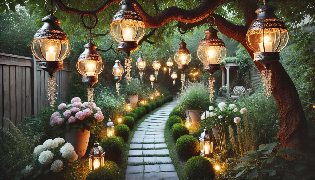 Outdoor With Hanging Lanterns Ideas - 02