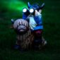 Rustic Garden Gnome Statue With Highland Cow Design 3
