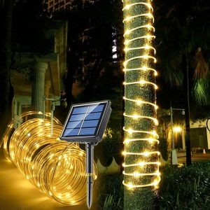 Solar Rope Garden Lights for Outdoor Decor