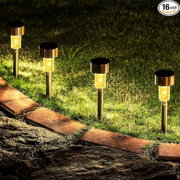 Stainless Solar Garden Lights For Gardens and Pathways