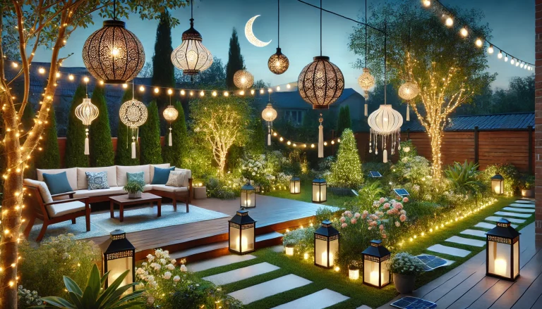 Transform Your Outdoor With Hanging Garden Lights Ideas - 01