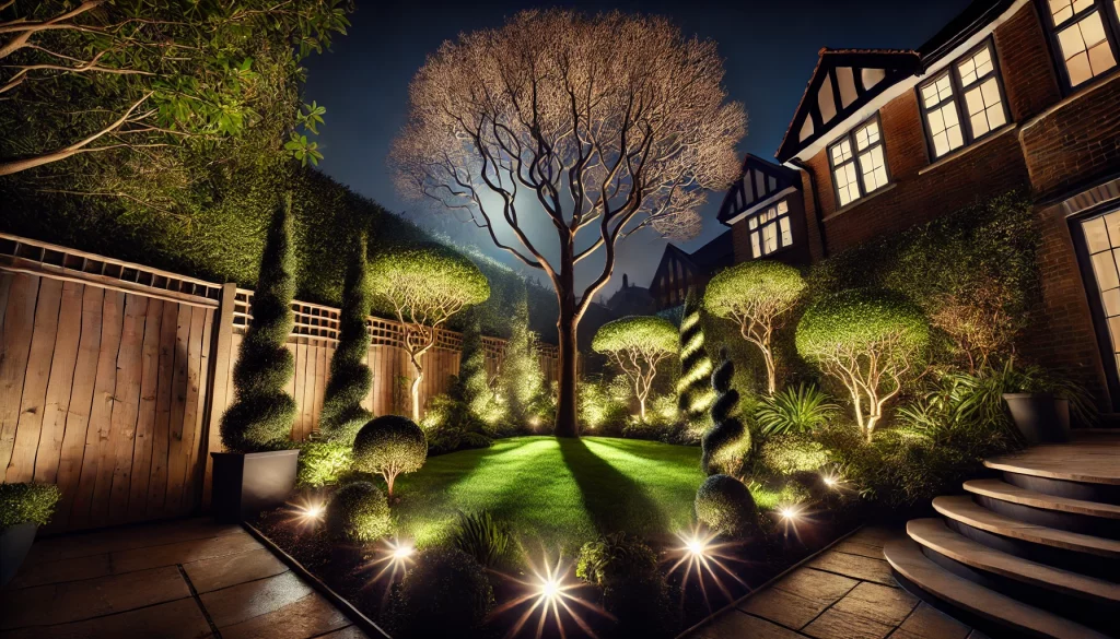 Uplighting Trees and Shrubs for a Dramatic Effect - 02