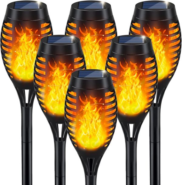 Weatherproof Solar Torch Lights for Outdoor Decor